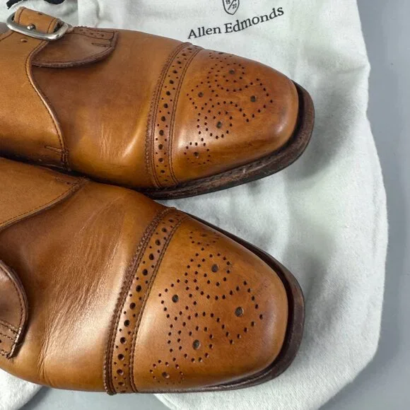 Allen Edmonds Franciscan Walnut Brown Monk Strap Dress Shoe Men Sz 10.5 D Allen Edmonds Franciscan Walnut Brown Monk Strap Dress Shoe  main image 3